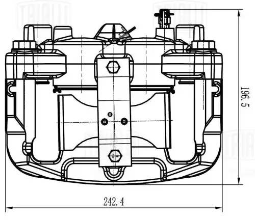 Суппорт тормозной TRIALLI CF 408