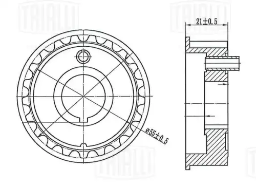 Шкив коленвала TRIALLI CG 101