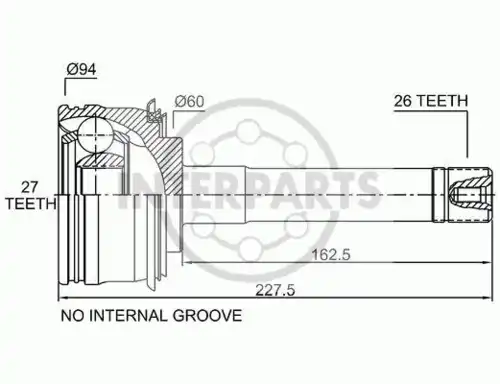 Рулевая тяга INTERPARTS OJ-0219