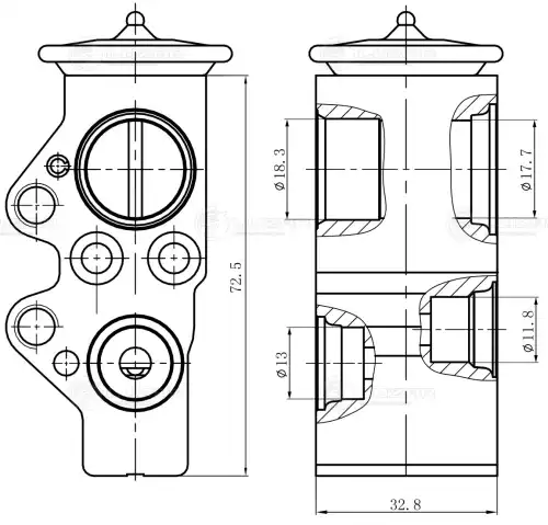 Клапан кондиционера LUZAR LTRV 1820