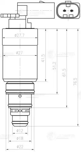 Клапан кондиционера LUZAR LCCV 1804