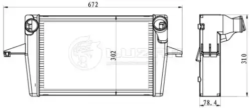 Интеркулер LUZAR LRIC 3059