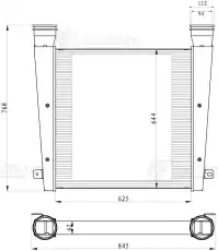 Интеркулер LUZAR LRIC 1313