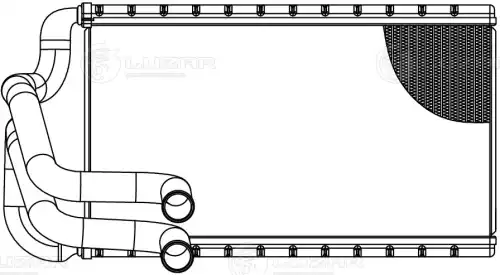 Радиатор печки LUZAR LRH 0830