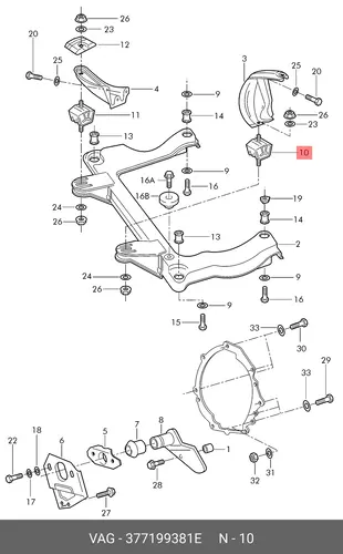 Фиксатор 377199381E VAG