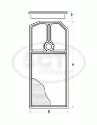 Фильтр воздушный SCT SB 2222