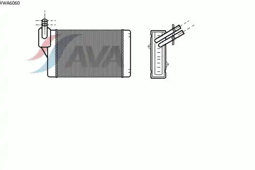 Радиатор печки AVA VWA6060