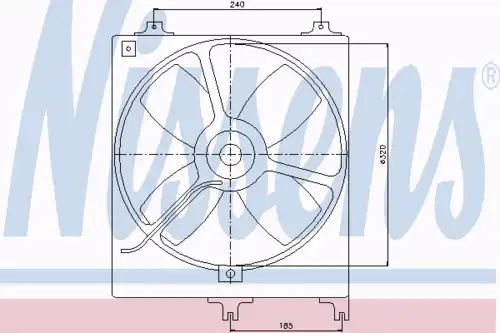 Fan assembly 85069 NISSENS