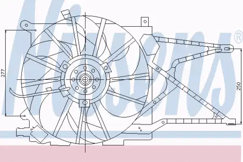 Fan assembly 85188 NISSENS