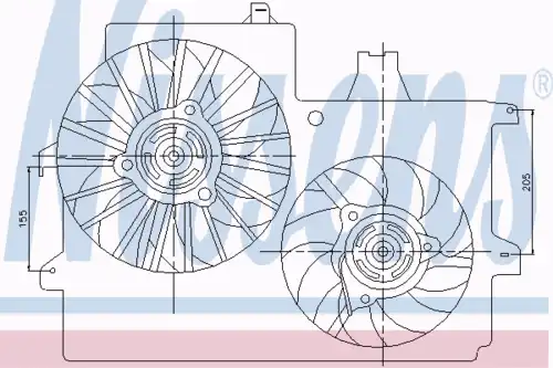 Fan assembly 85200 NISSENS