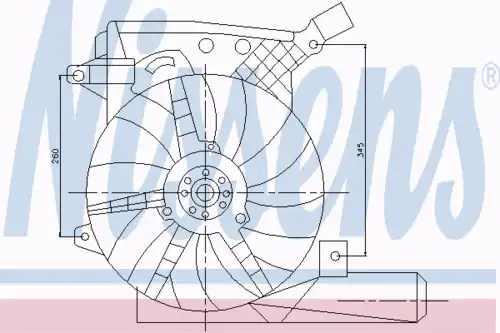 Fan assembly 85202 NISSENS