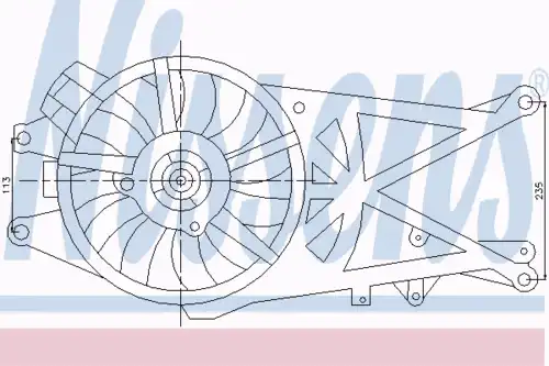 Fan assembly 85204 NISSENS