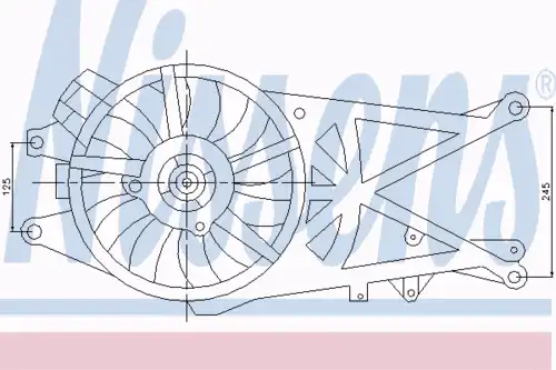 Fan assembly 85205 NISSENS