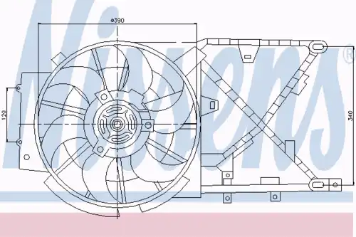 Fan assembly 85210 NISSENS