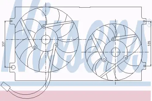 Fan assembly 85250 NISSENS