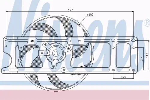 Fan assembly 85254 NISSENS