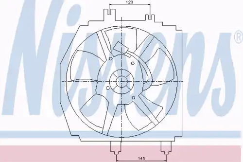 Fan assembly 85274 NISSENS