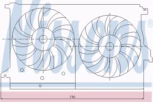 Fan assembly 85404 NISSENS