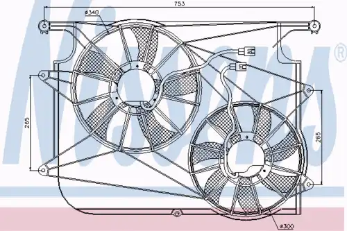 Fan assembly 85610 NISSENS