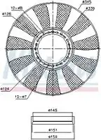 Fan assembly 85664 NISSENS
