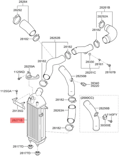 Интеркулер HYUNDAI / KIA 282712F050