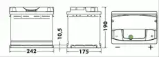 Аккумулятор DETA DA641 64 Ач 640 А 1 (+-) прямая