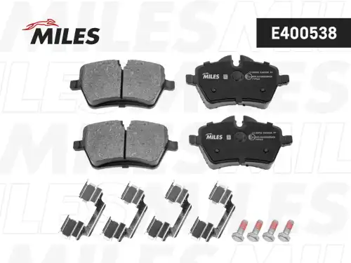 Тормозные колодки дисковые MILES E400538