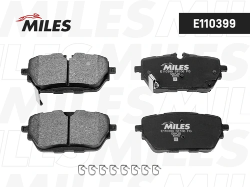 Тормозные колодки дисковые MILES E110399
