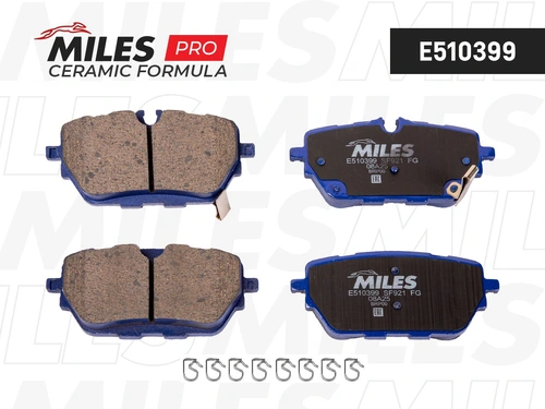 Тормозные колодки дисковые MILES E510399