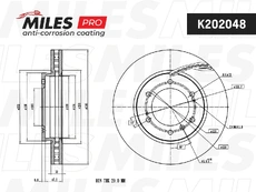 Диск тормозной K202048 MILES