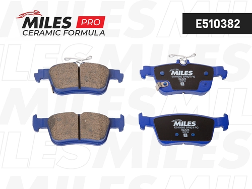 Тормозные колодки дисковые MILES E510382