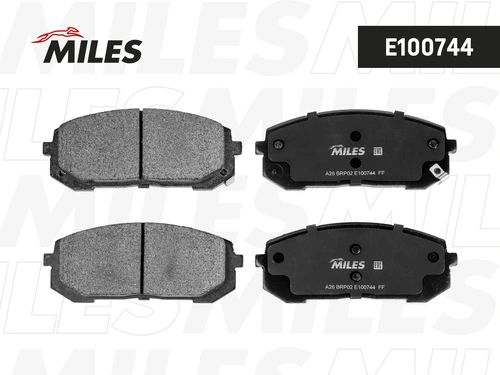 Тормозные колодки дисковые MILES E100744