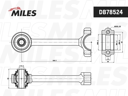 Тяга стабилизатора MILES DB78524