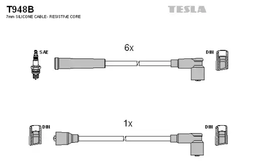 ПРОВОДА В/В К-Т T948B TESLA