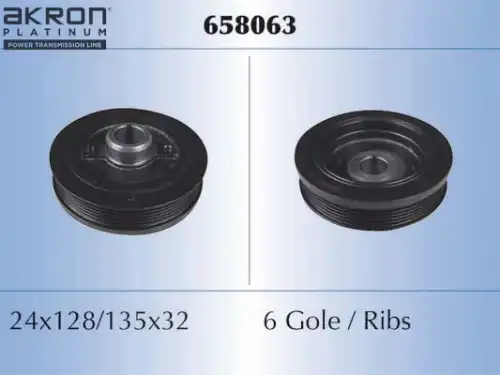 Шкив коленвала MALO 658063