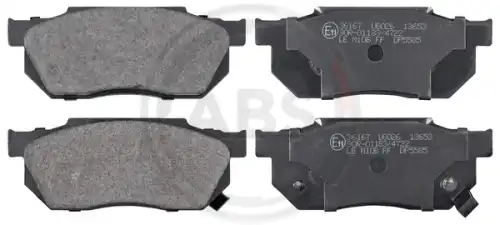 Тормозные колодки дисковые передняя ось A.B.S. 36167