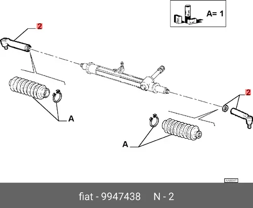 Рулевой наконечник ALFA ROMEO 9947438