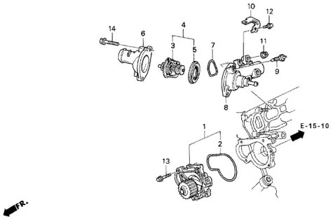помпа Hond 19200-PV3-003 HONDA