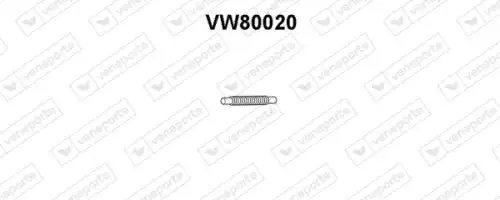 Гофра глушителя VENEPORTE VW80020 L= d=