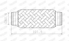 Гофра глушителя WALKER 07192 L= d=