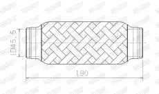 Гофра глушителя WALKER 10406 L= d=