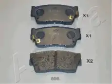 Тормозные колодки дисковые ASHIKA 50-08-806