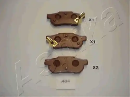 Тормозные колодки дисковые задняя ось ASHIKA 51-04-404