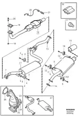 катализатор глушителя Volv 8602959 VOLVO