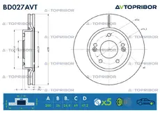 Тормозной диск AVTOPRIBOR BD027AVT