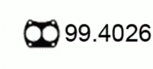 Прокладка глушителя ASSO 99.4026