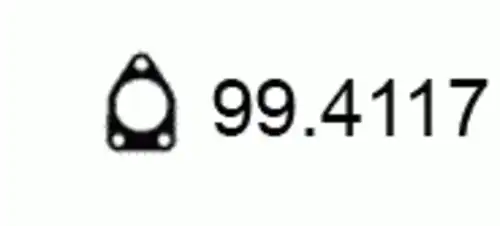 Прокладка глушителя ASSO 99. 4117