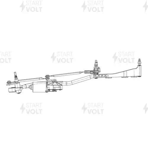 Стеклоочиститель в сборе для а/м BMW 5 E60 (03-)/6 E63 (04-) (VWA 25011) СТАРТВОЛЬТ