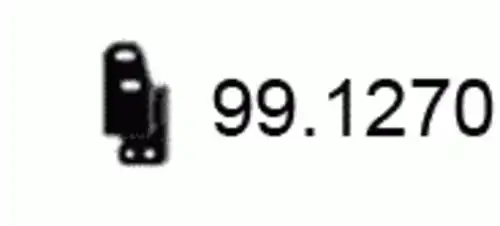 Крепление глушителя 99. 1270 ASSO