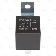 Реле 12V 30A 4 конт. (с кроншт., с резист.) (SCR 0111) СТАРТВОЛЬТ